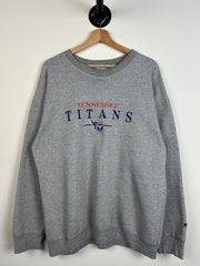 Vintage 90's Puma Tennessee Titans Grey Crewneck