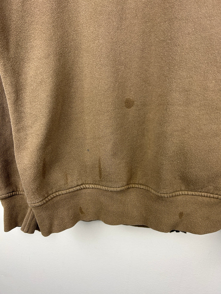 Vintage Harley Davidson Waterloo Olive Green Zip Up Sweater