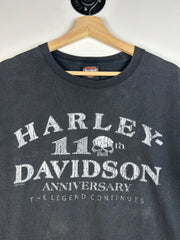 Vintage Harley Davidson Skull Black Tee