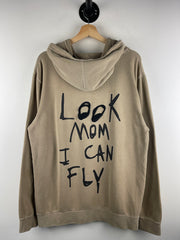 Travis Scott Astroworld Look Mom I Can Fly Tan Hoodie