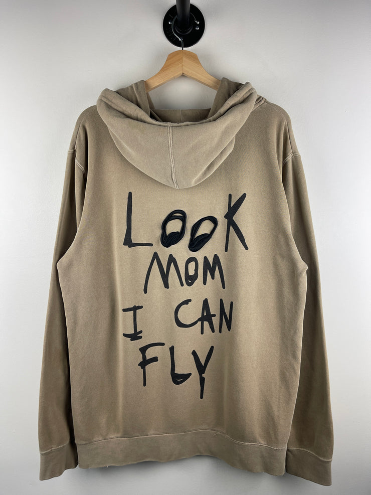 Travis Scott Astroworld Look Mom I Can Fly Tan Hoodie
