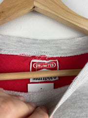 Vintage 90s Marlboro Lizard Embroidered Grey Crewneck