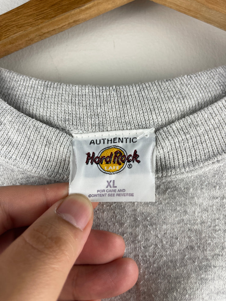Vintage 90s Hard Rock Café Washington DC Grey Crewneck