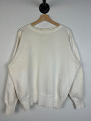 Vintage 50's Fruit Of The Loom Single V Biker White Crewneck