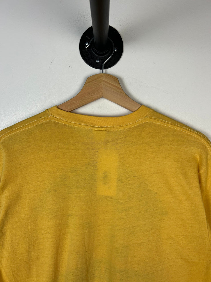 Vintage 80s University Of Pittsburgh Yellow Tee