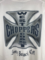 Vintage West Coast Choppers Chrome Logo White Tee