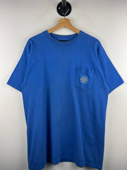 Vintage 90s Marlboro Skiing Make The Run Blue Tee