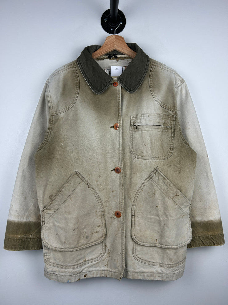 Vintage 90s LL Bean Faded Beige Chore Fishing Jacket