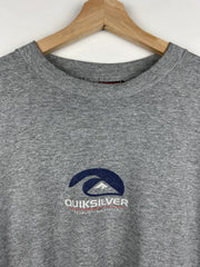 Vintage 90s Quiksilver Boardriding Grey Long Sleeve