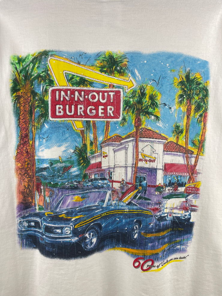Vintage In N Out Burger White Tee