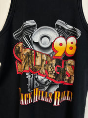 Vintage 1998 Sturgis Wizard Black Tank Top