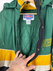 Vintage 90s NFL Starter Green Bay Packers Green Hooded Jacket