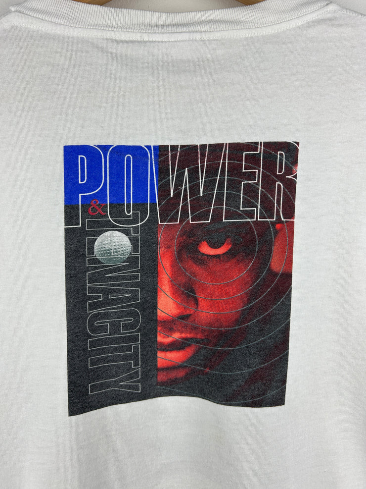Vintage 90s Nike Golf Tiger Woods Precision Control White Tee