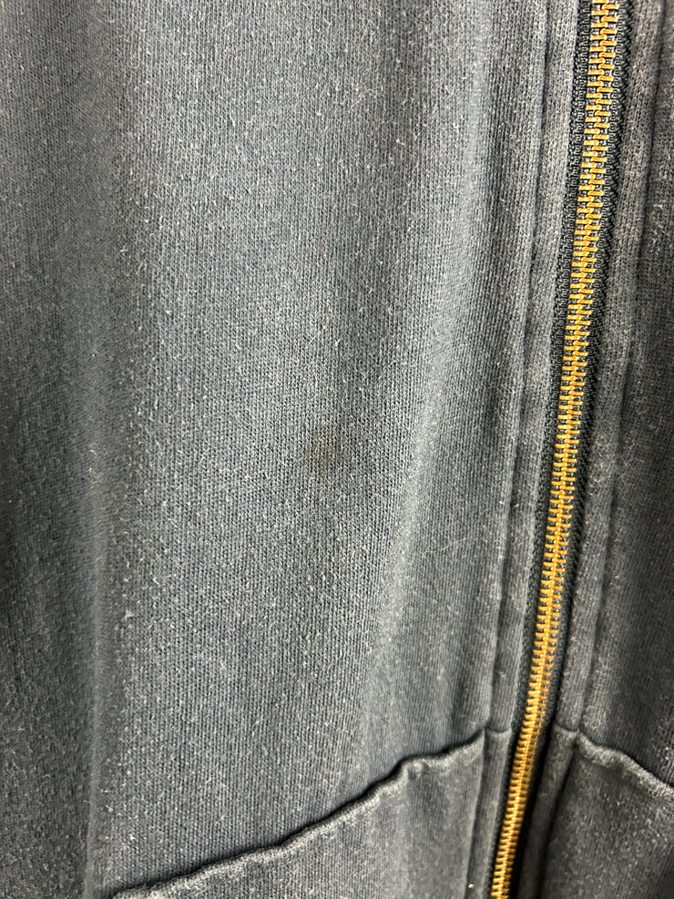 Vintage Dickies Navy Thermal Zip Up Hoodie