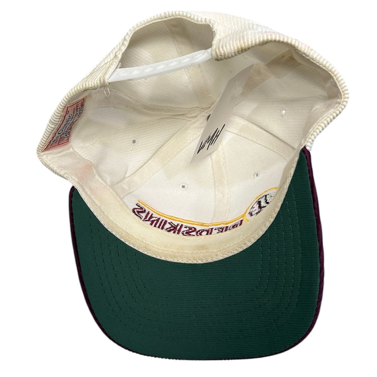 Vintage 90s NFL Ted Fletcher Washington Redskins Corduroy Snapback Hat