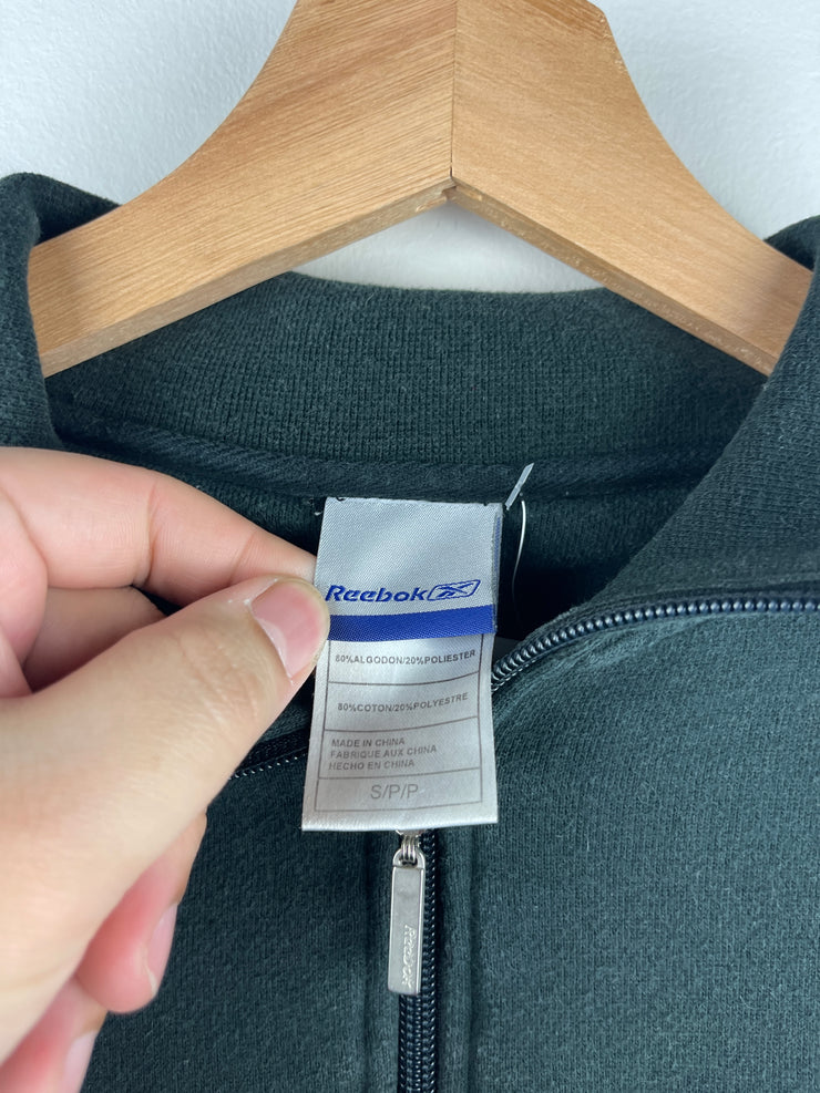 Vintage NFL Reebok Pittsburgh Steelers Black Quarter Zip Sweater