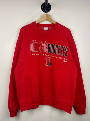 Vintage 90s Salem Ohio State University Buckeyes Red Crewneck