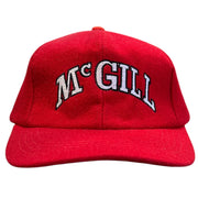 Vintage 90s McGill University Wool Snapback Hat