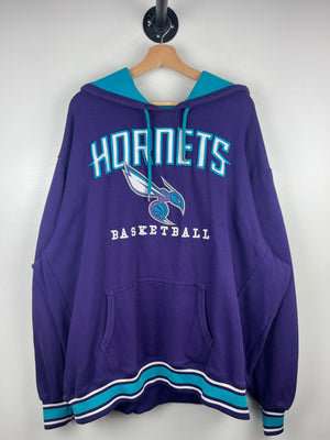 Vintage NBA UNK Charlotte Hornets Embroidered Purple Hoodie