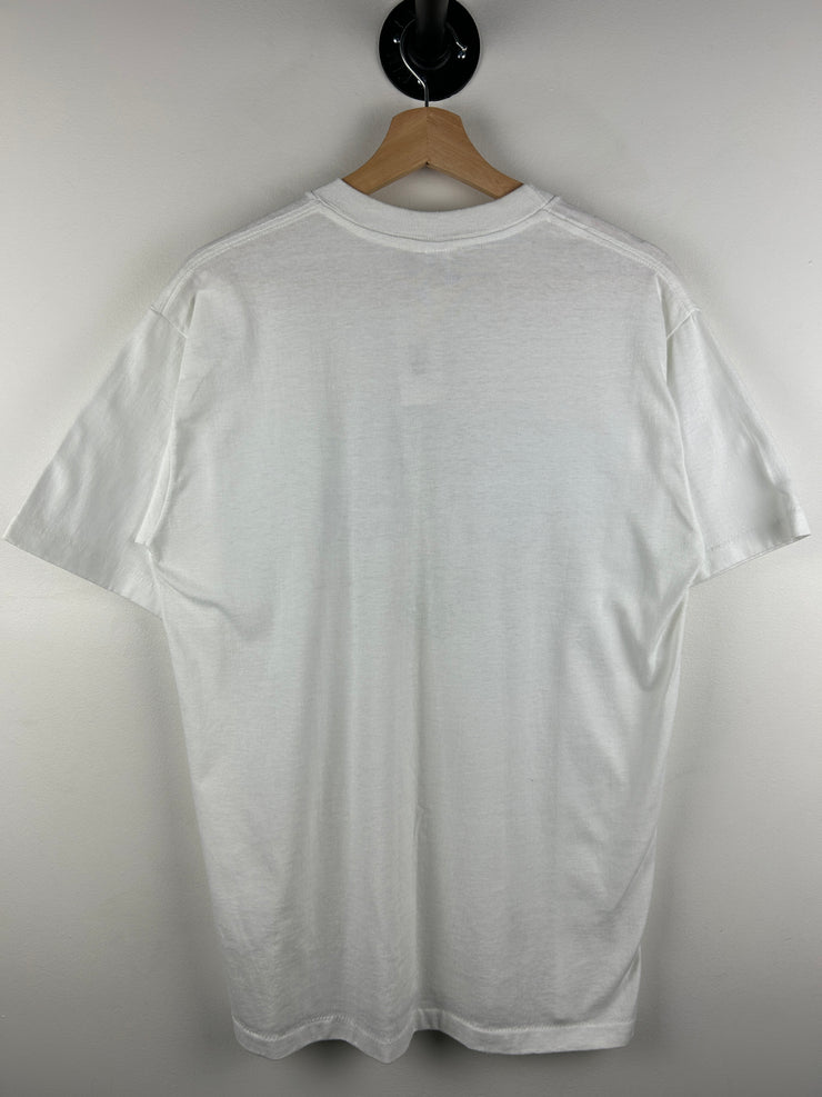 Vintage 90s Golf On The 8th Day God Created Golf Courses White Tee