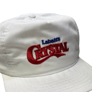 Vintage 90s Labatt Crystal Beer White Snapback Hat