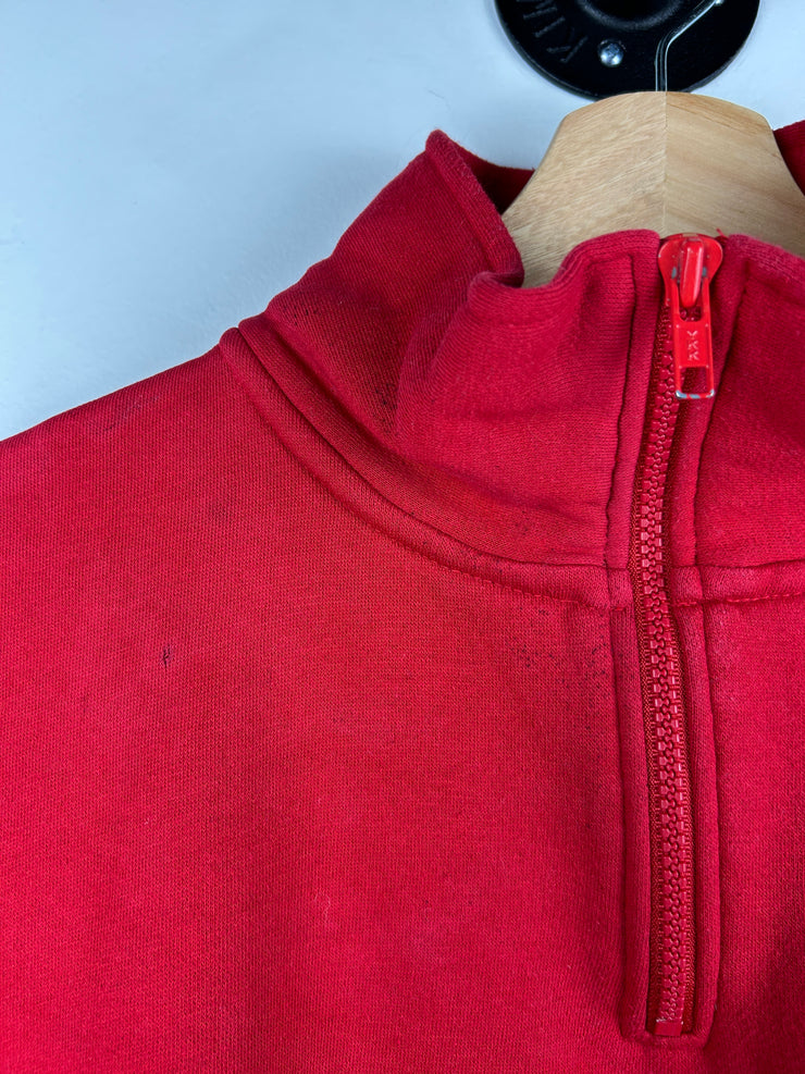 Vintage Ohio State Buckeyes Red Quarter Zip Sweater