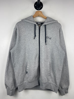 Vintage Polo Ralph Lauren Sport Grey Zip Up Hoodie