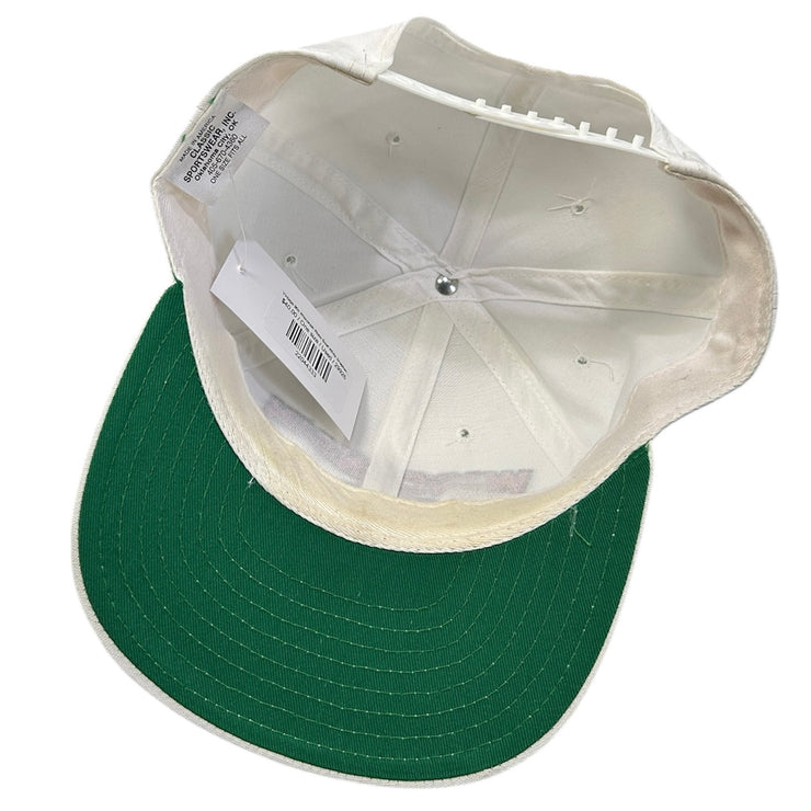 Vintage 90s Wisconsin Rose Bowl White Snapback Hat