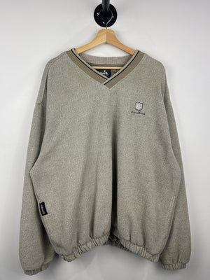 Vintage 90s Ashworh Laurel Creek Golf Club Beige Pullover Windbreaker
