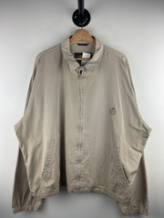 Vintage 90s Chaps Ralph Lauren Beige Cropped Harrington Jacket