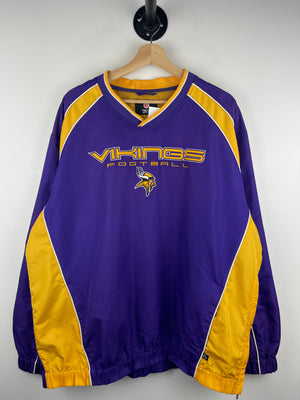 Vintage NFL Minnesota Vikings Purple Pullover Windbreaker