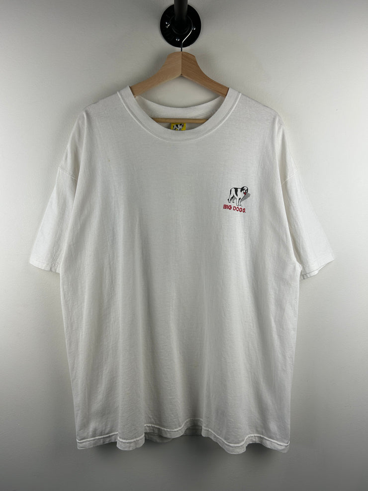 Vintage Big Dogs Hows My Driving White Tee