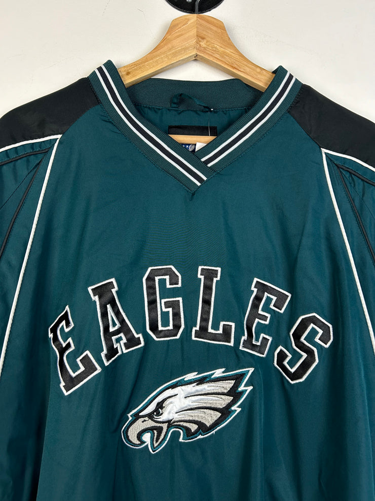 Vintage NFL Philadelphia Eagles Green Pullover Windbreaker