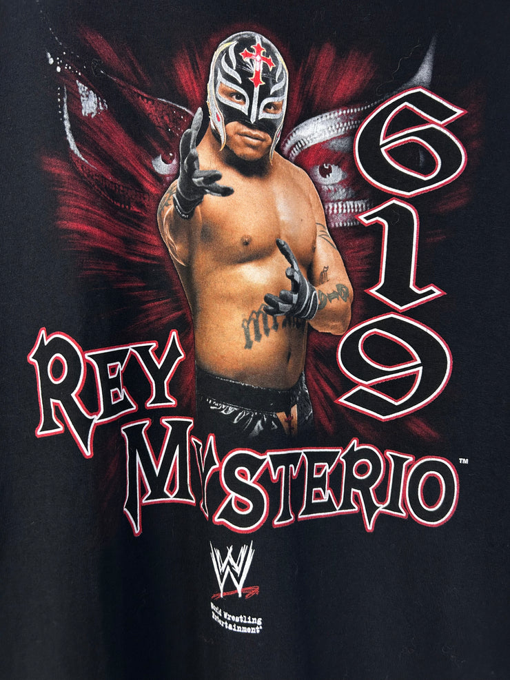 Vintage Y2K WWE Rey Mysterio Black Tee