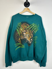 Vintage 1993 Jaguar Green Crewneck