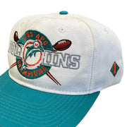 Vintage 90s NFL #1 Apparel Miami Dolphins AFC Champions White Snapback Hat