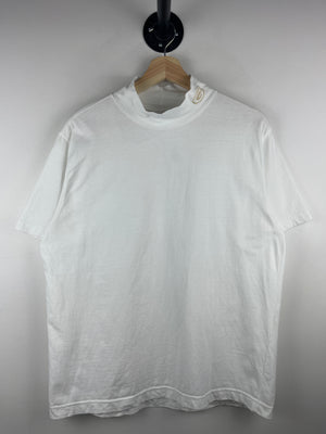 Vintage 90s NFL Green Bay Packers Mock Neck White Tee