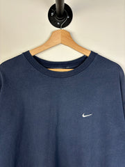 Vintage Y2K Nike Mini Swoosh Navy Tee