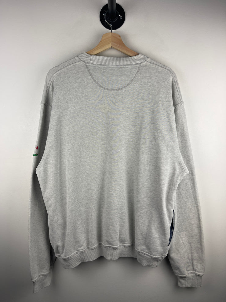 Vintage Pivot Rules Golf Embroidered Grey Crewneck