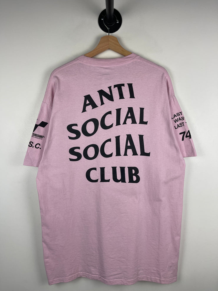 Anti Social Social Club Gran Turismo Pink Tee