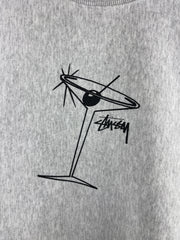 Stussy Martini Ash Heather Grey Crewneck