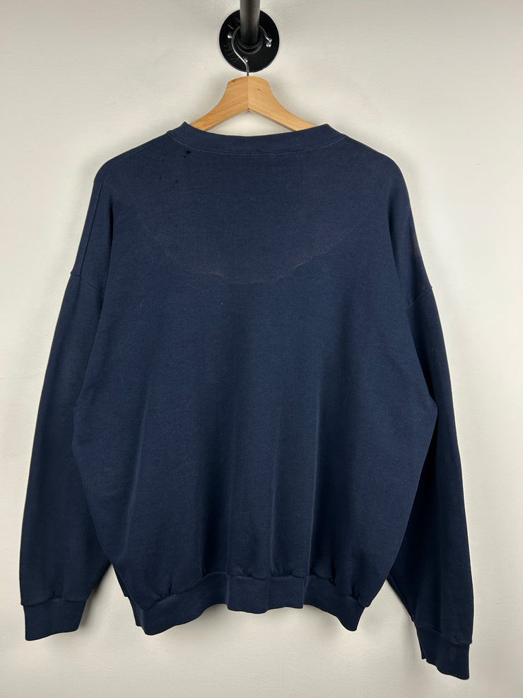 Vintage 90s Angels Faded Navy Crewneck
