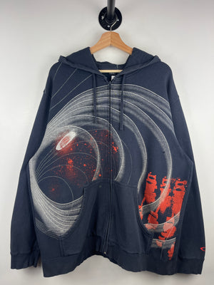 Vintage Oakley Space Faded Navy Zip Up Hoodie