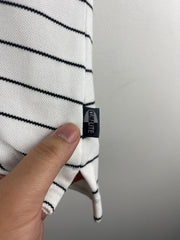 Vintage Adidas Golf White Striped Women’s Polo Shirt