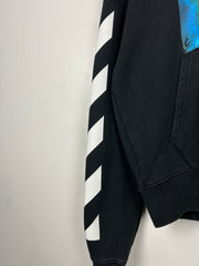 Off White Diagonal Waterfall Arrows Black Hoodie