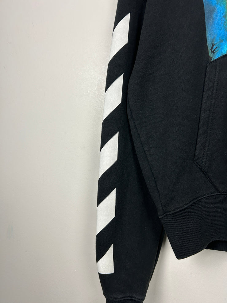 Off White Diagonal Waterfall Arrows Black Hoodie