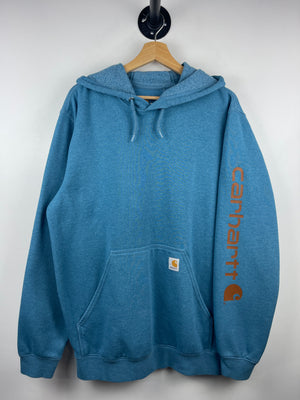 Vintage Carhartt Spellout Blue Hoodie