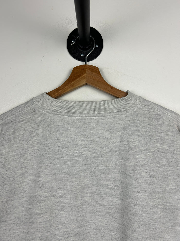 Vintage North Carolina Tar Heels Embroidered Grey Crewneck