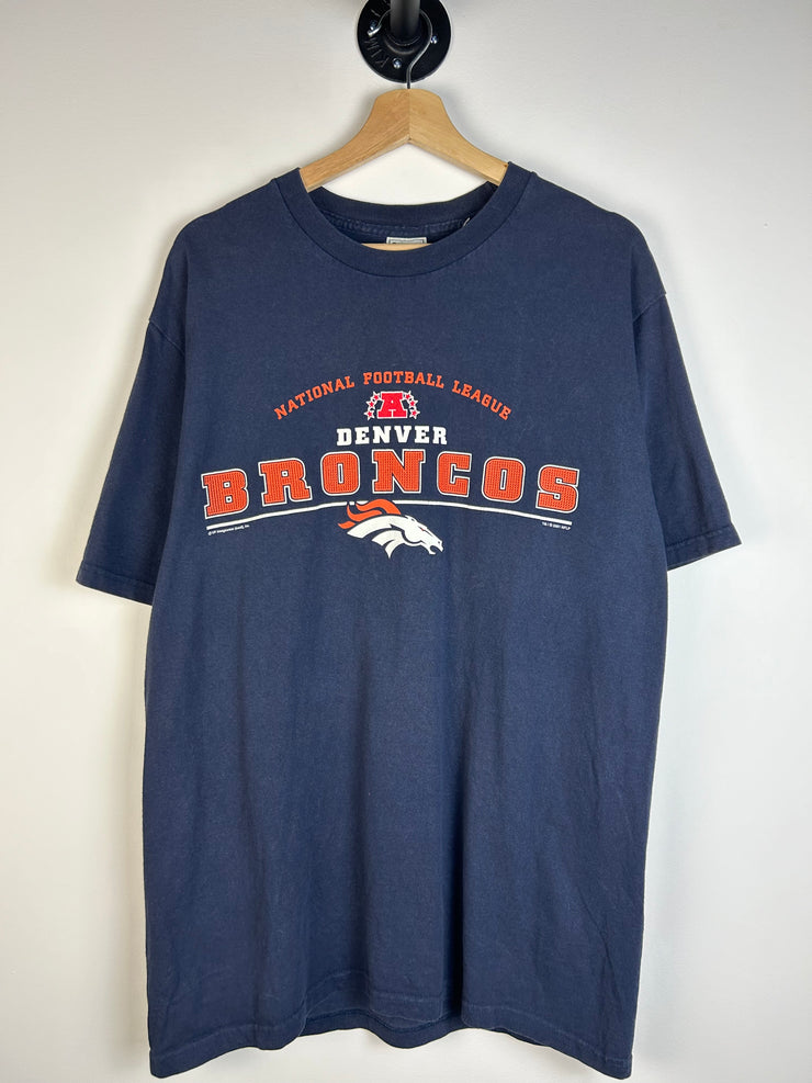 Vintage 2001 Denver Broncos Navy Tee