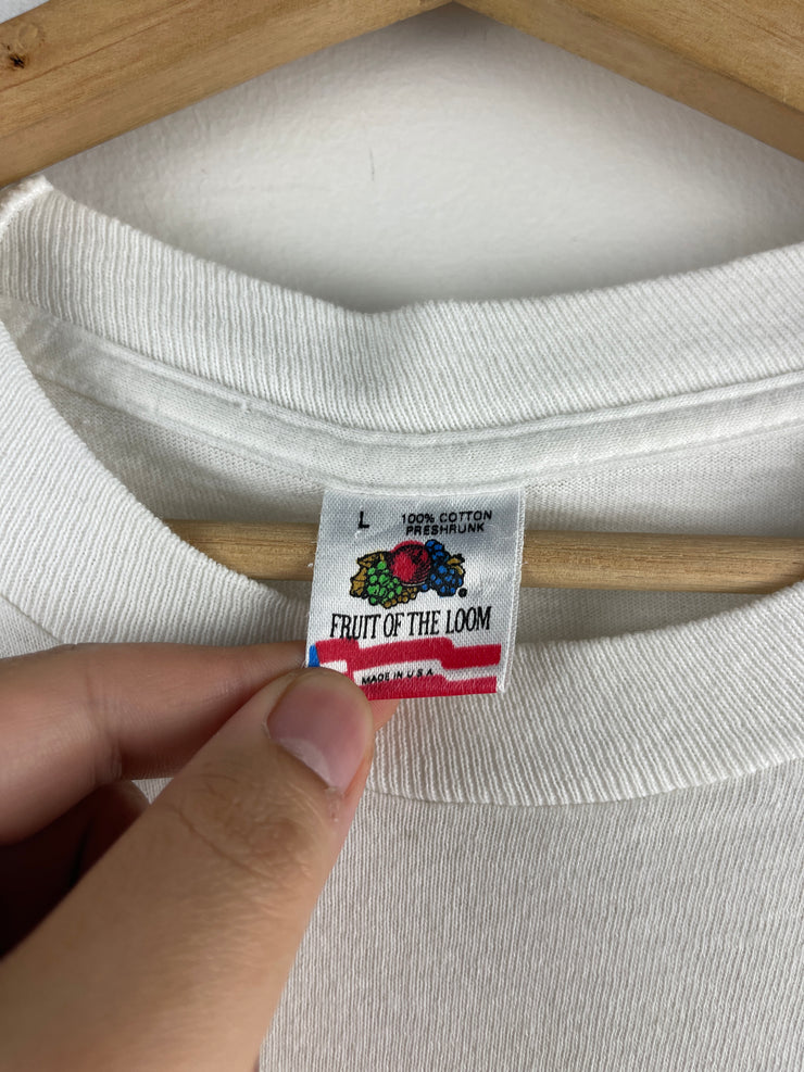 Vintage 90s The Simpsons Bart Simpson Radical Dude White Tee